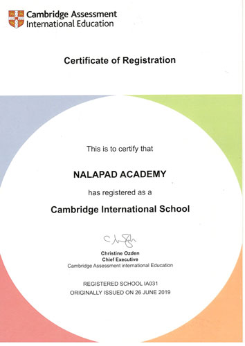 Cambridge Certificate - international